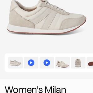 Women's Milan Cream Sneakers